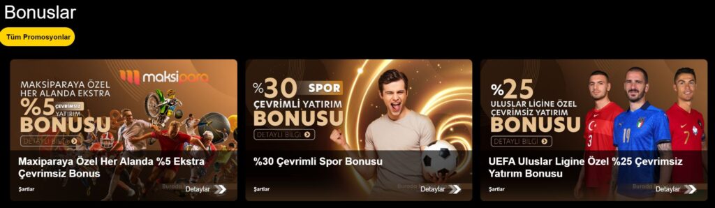 bayşanslı bonuslar